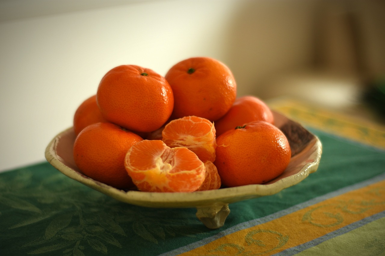 mandarino sbucciato