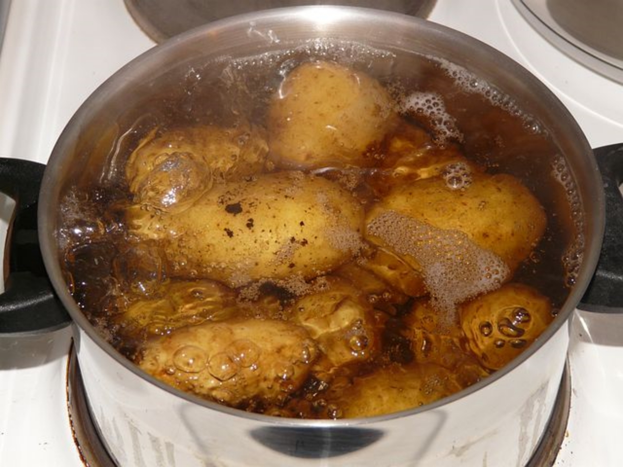 patate in acqua calda