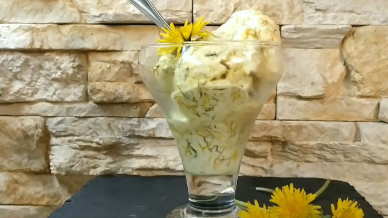 gelato con fiori