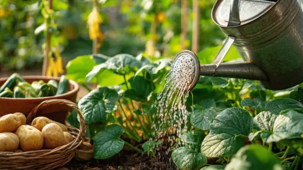 fertilizzante a base di acqua di patate