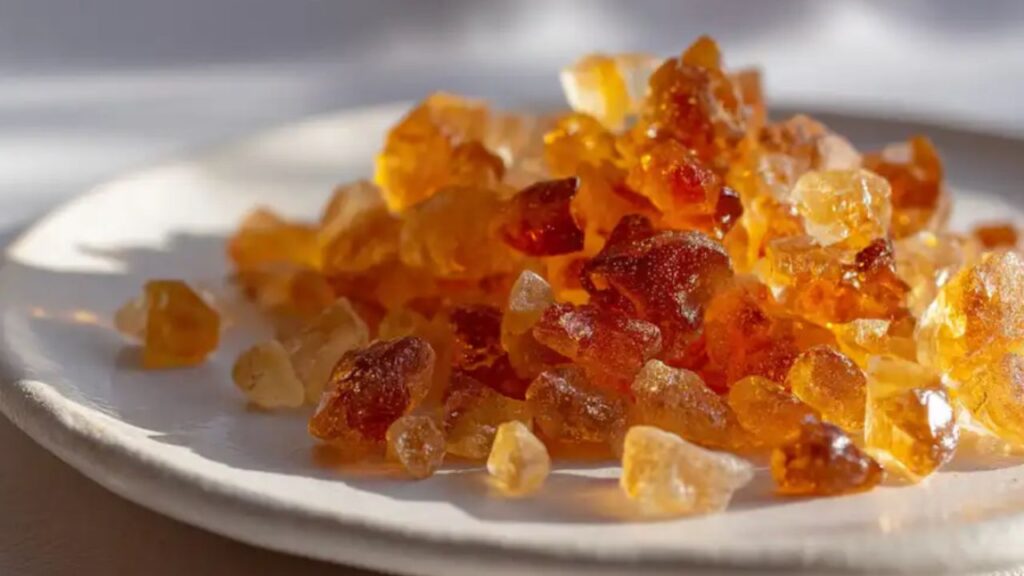 materiale gelatinoso arancione