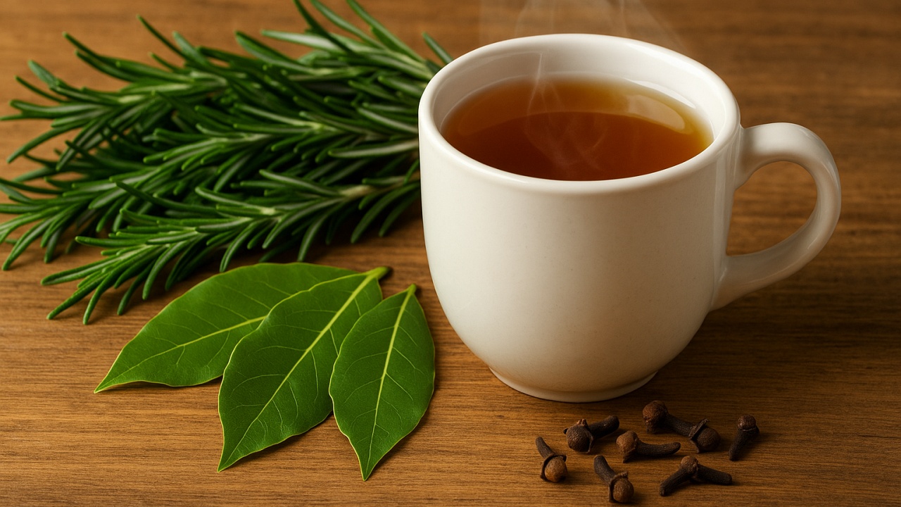 rosmarino, alloro e chiodi di garofano