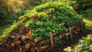 Hugelkultur, letto rialzato auto-irrigante che viene dall’antichità