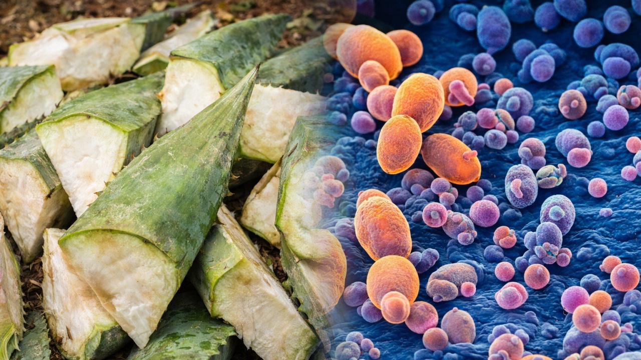 pianta di agave tagliata